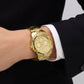 Guess Champagne Round Dial Analog Men Watch - GW0990G2