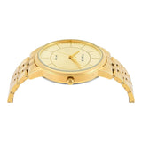TIMEX Classics Gold Round Dial Analog Mens Watch - TWTG12104 - KRISHNA WATCH COMPANY