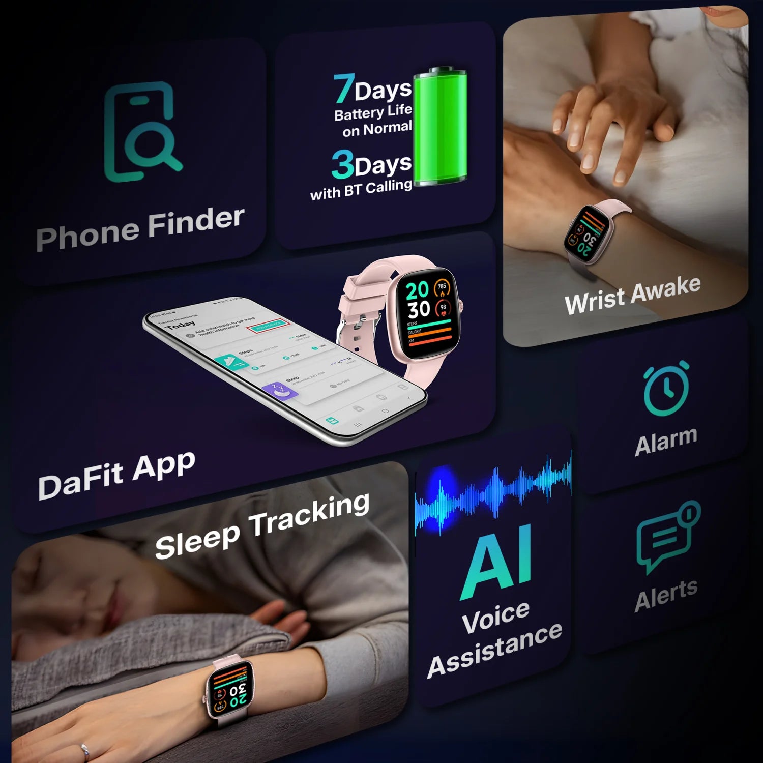 Timex iConnect Calling Ace 1.83 inches (4.64 cm) Display with Functional Crown and BT Calling Smartwatch For Unisex - TWIXW1101T