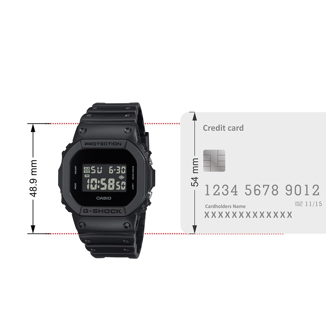 Casio G-Shock Digital Black Dial Men G1513 - DW5600UBB-1DR