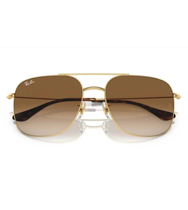 RAY-BAN Brown Gradient Aviator Unisex Sunglasses 0RB3722I0015159