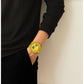 Lacoste LC33 Dual-Display Multifunction  Yellow Silicone Strap 2011430