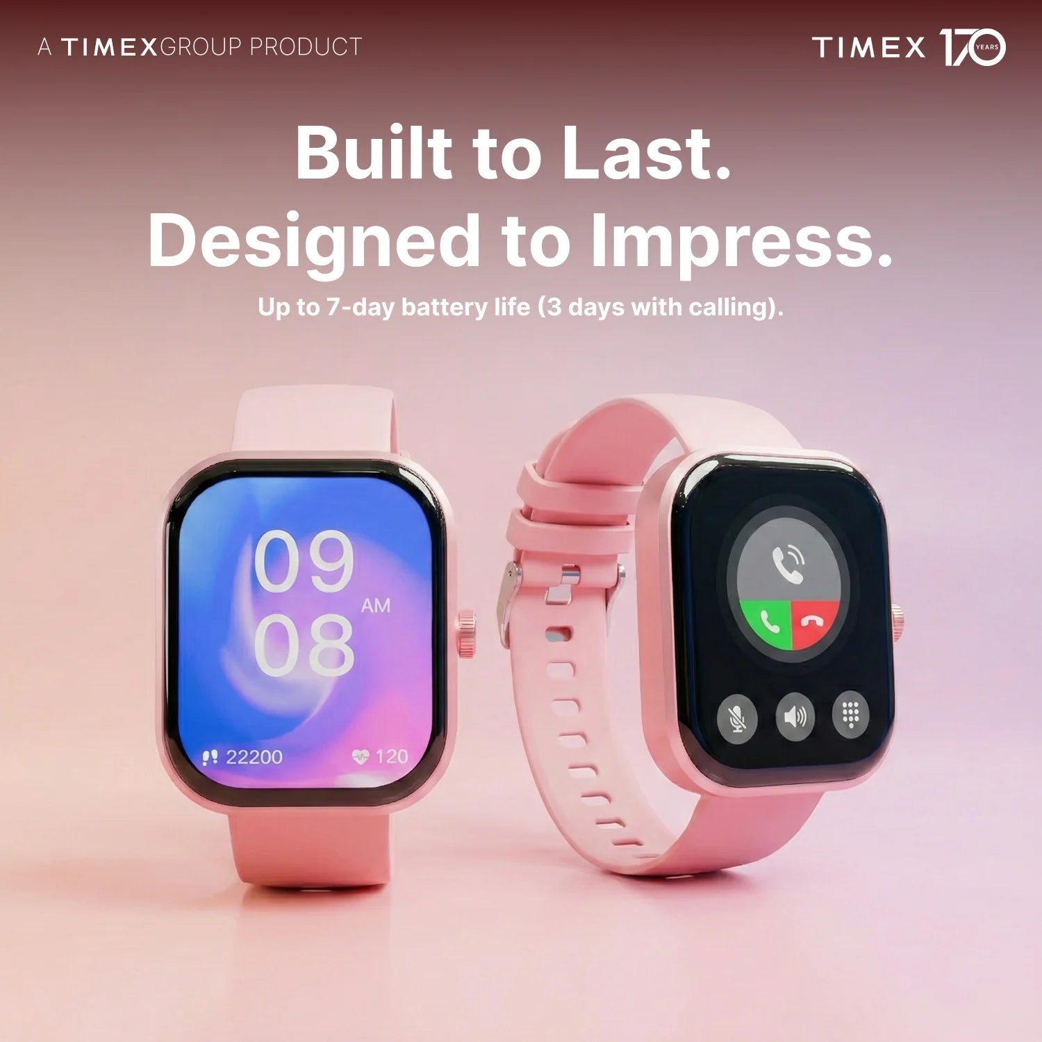 TIMEX iConnect Arc+ Smartwatch with 2.01 Inch IPS Display with BT Calling Smartwatch for Unisex - TWIXW1601T