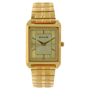Sonata Quartz Analog Watch for Men- 7007YM13 - KRISHNA WATCH COMPANY