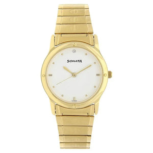 Sonata Quartz Analog Watch for Men - 7023YM01 - KRISHNA WATCH COMPANY