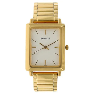 Sonata Quartz Analog Watch for Men - 7078YM01 - KRISHNA WATCH COMPANY