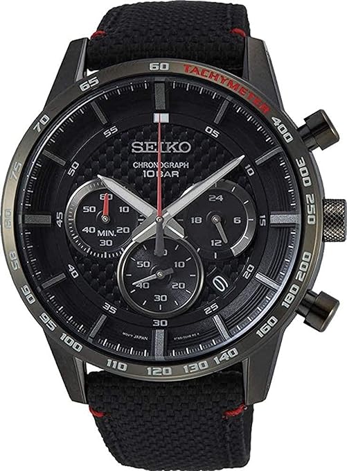 Seiko Analog Black Dial Men's Watch-SSB359P1