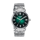 Sonata Poze 6 Chrome Calling Quartz Green Round Dial Men's Watch  SP70083SM01