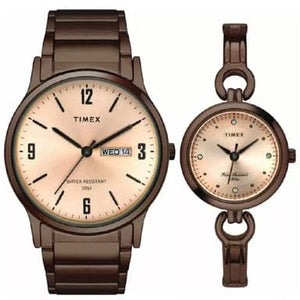 TIMEX ANALOG ROSE GOLD DIAL UNISEX'S WATCH-TW00PR265 - KRISHNA WATCH COMPANY