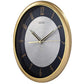 SEIKO Plastic Golden Round Wall Clock (31 x 31 x 4.3 cm, Large) QXA753GN