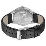 Sonata Unveil Watch With Black Dial & Leather Strap - 7133SL03 - KRISHNA WATCH COMPANY