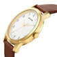 Sonata Quartz Analog White Dial Leather Strap Watch for Men  7135yl01
