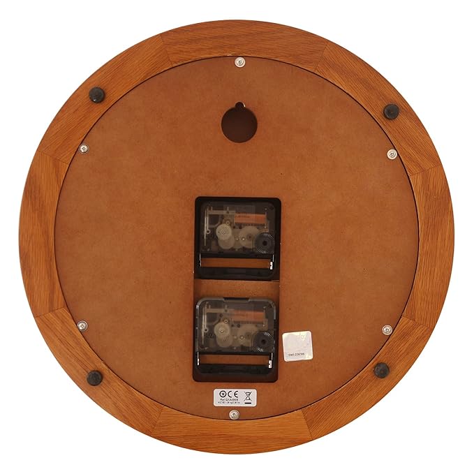 Seiko Wall Clock (30.2 cm x 30.2 cm x 4.5 cm, Brown) - QXA494B