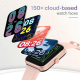Noise Pulse 2 Max 1.85" Display, Bluetooth Calling Smart Watch, 10 Days Battery, 550 NITS Brightness, Smart DND, 100 Sports Modes, Smartwatch for Men and Women (Rose Pink)