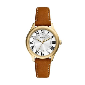 Fossil Gilmore Three-Hand Date Leather Watch - ES5397 - KRISHNA WATCH COMPANY