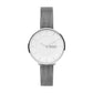 Gitte Two-Hand Silver-Tone Stainless Steel Mesh Watch SKW3016