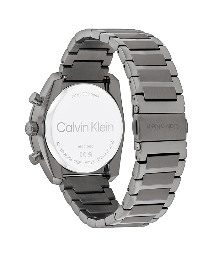 CALVIN KLEIN Ck Flex multi-function Black Tonneau Dial Men's Watch - 25200466
