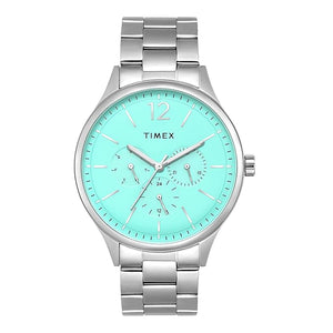 Timex Tiffany Blue Round Dial Men's Watch TWEG18438 - KRISHNA WATCH COMPANY