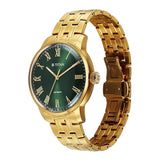 Titan Aurelian Concealed Automatic Analog with Green Dial Watch for Men 90110ym02