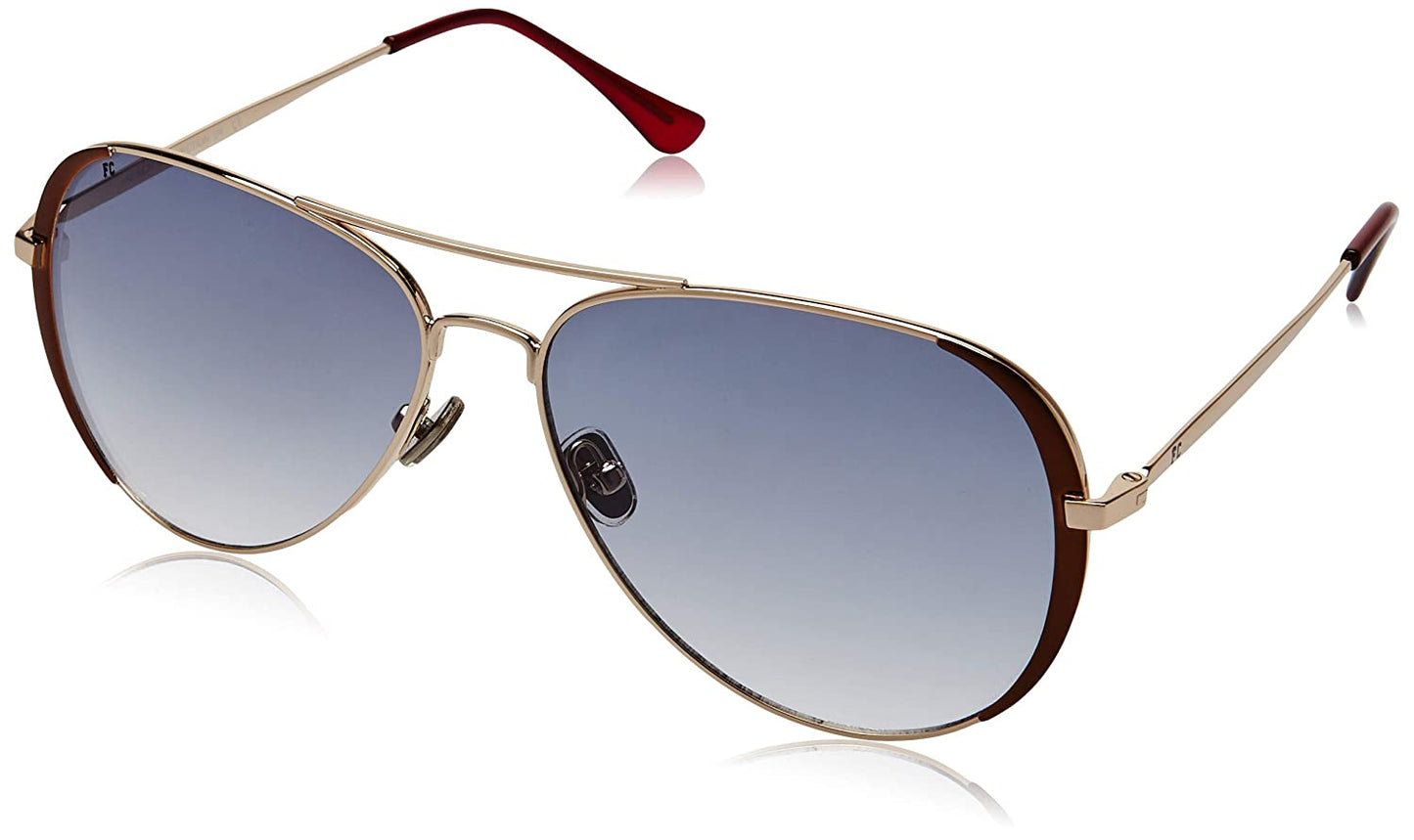 FCUK Gradient Aviator Unisex Sunglasses - FC 7401 C3 61 S