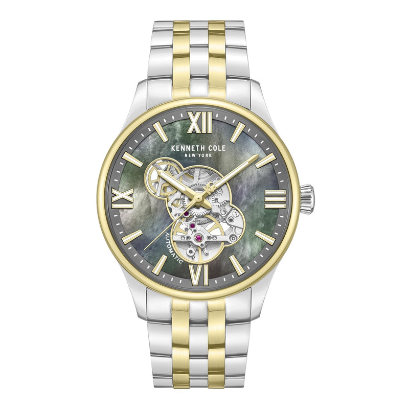 Kenneth Cole Automatic Stainless Steel Strap Watch For Men KCWGY0089104MNW