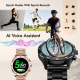 Fastrack Magnus FX2 Unisex Smart Watch With Rose Gold Metal Strap 38127wm01