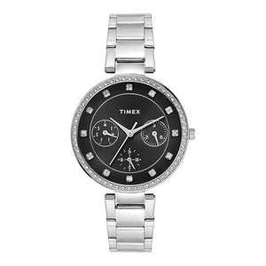 Timex Black Dial Women's Watch - TWEL18728 - KRISHNA WATCH COMPANY