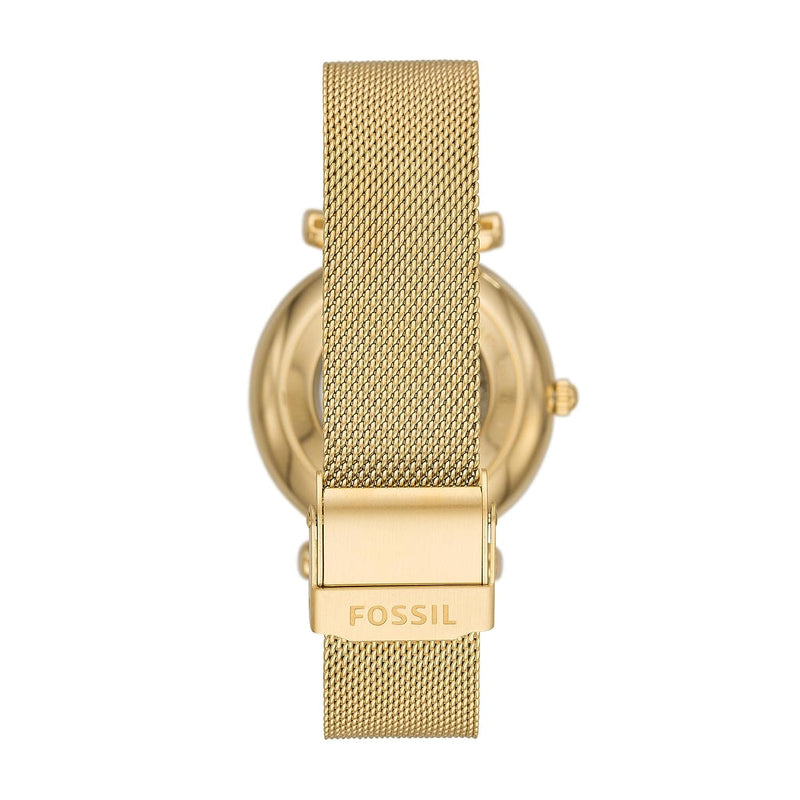 Fossil Carlie Analog Gold Dial Women's Watch - ME3250