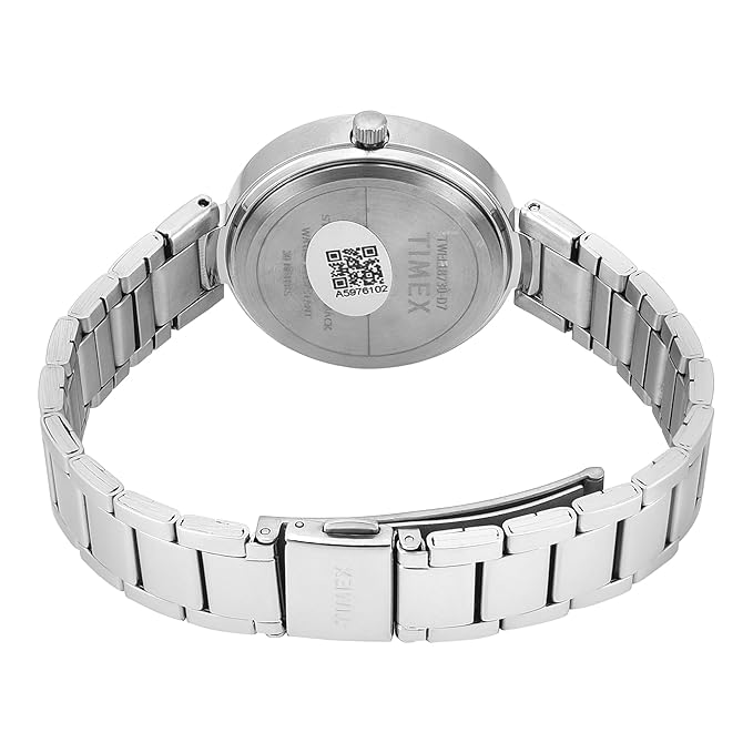 TIMEX Silver Round Dial Analog Women's Watch - TWEL18730 - KRISHNA WATCH COMPANY