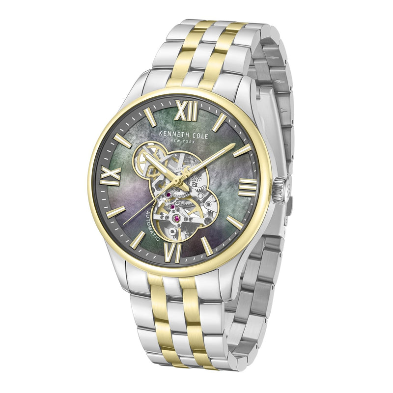 Kenneth Cole Automatic Stainless Steel Strap Watch For Men KCWGY0089104MNW