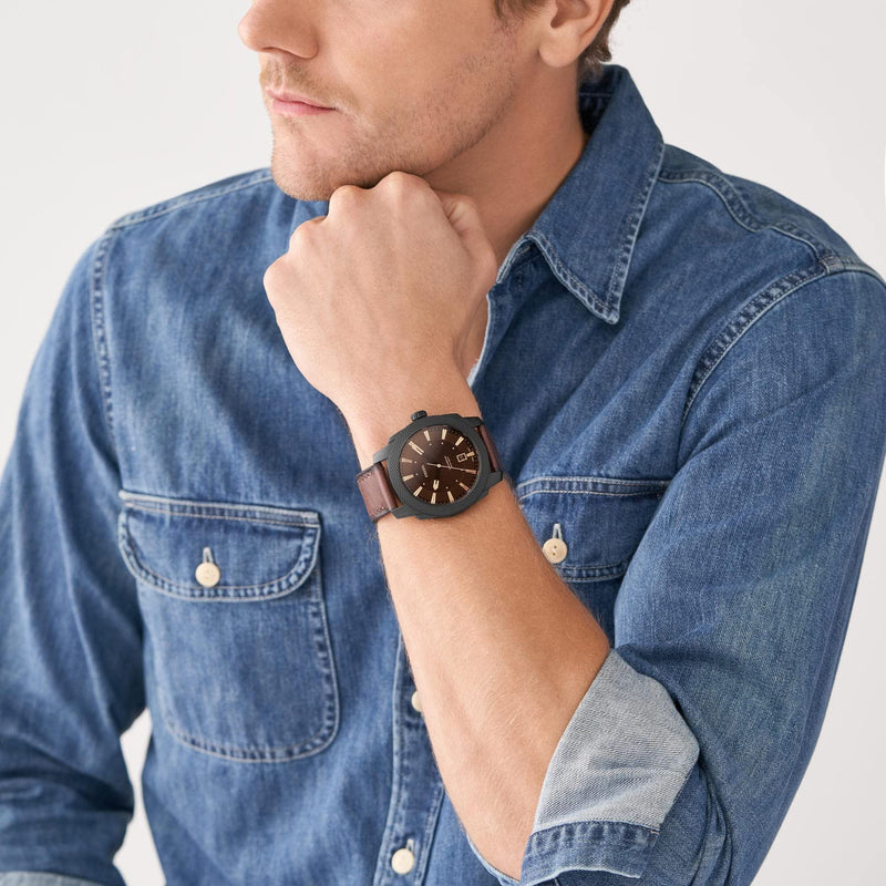 Fossil Machine Brown Watch FS5972