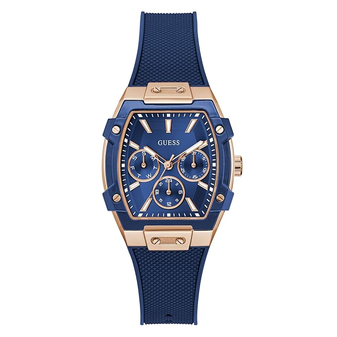 GUESS Blue Rectangle Dial Analog Women's Watch - GW0945L4