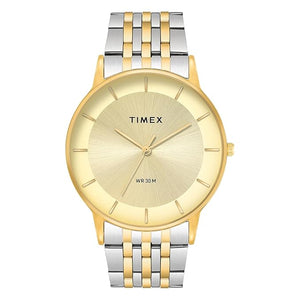 TIMEX Champagne Round Dial Analog Mens Watch - TWTG12002 - KRISHNA WATCH COMPANY