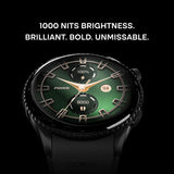 Noise Newly Launched Halo 3 Smart Watch with 1.43” AMOLED Display, 1000 NITS Brightness, Premium Metal Design, Powered by AI Pro, AI Transcription, Morning Briefs, 7-Day Battery (Rich Black)