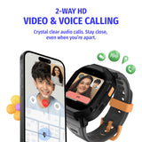 Noise Junior Explorer 2 Smart Watch for Kids with 4G SIM Compatible, 2-Way Video & Voice Calling, Geofencing, Real Time Location Monitoring via Google Maps, IP68, SOS Emergency Alerts (Lava Blast)