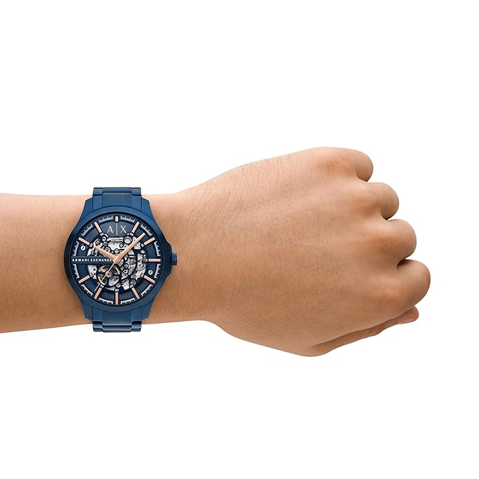 Armani Exchange Stainless Steel Analog Blue Dial Men's Watch- AX2457