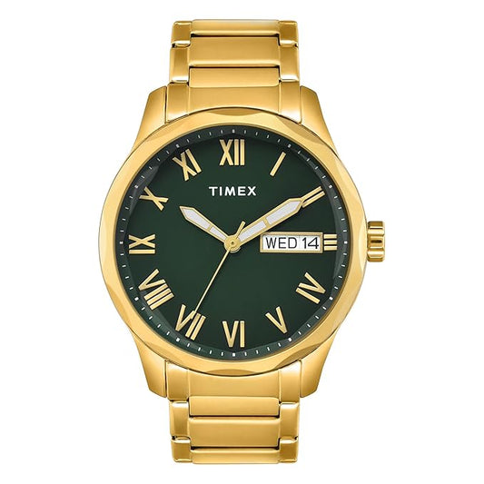 Timex Full Roman Green Dial Astrological  Men's Watch TW0TG7640