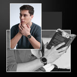 Noise Halo 2 MOD Smart Watch with Swappable Bezel Editions (Classic, Statement), 1.46" AMOLED, Smart Island, BT Calling, Metallic Build, Health Suite, Upto 7 Days Battery (Jet Black)