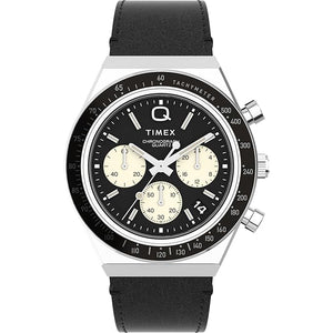 TIMEX Q Diver Inspired Black Round Dial Analog Men Watch - TWEG26408 - KRISHNA WATCH COMPANY