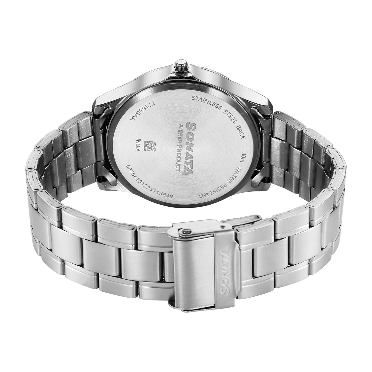 Sonata Ease with Green Dial Watch for Men - 77163SM10W