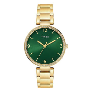 Timex Green Dial Women's Watch - TWEL18719 - KRISHNA WATCH COMPANY