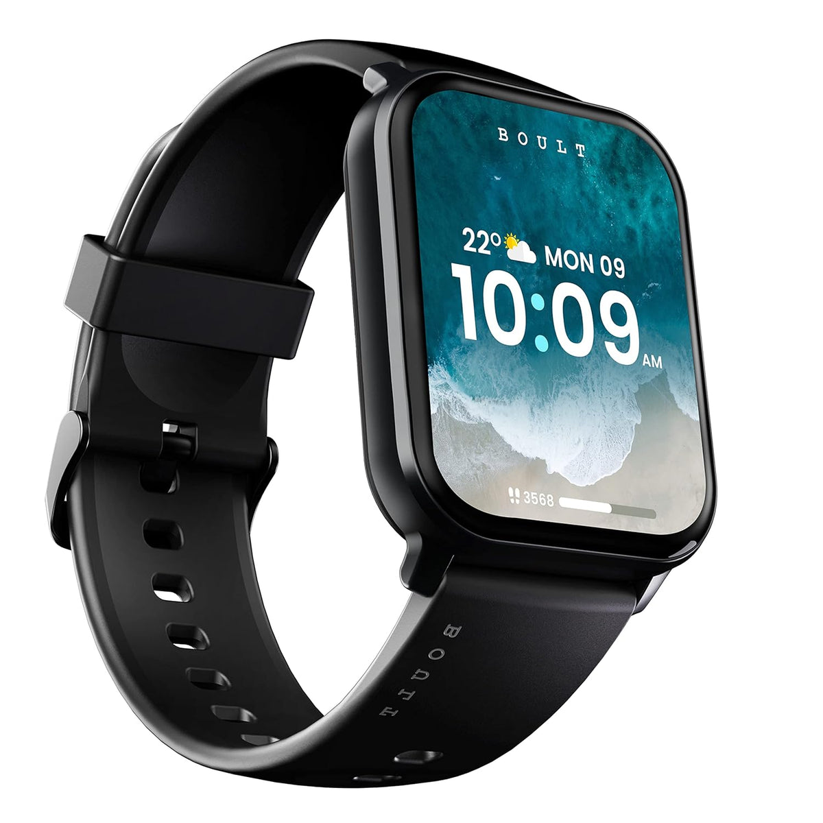 GOBOULT Dive+ with 1.85" HD Display, Bluetooth Calling Smartwatch, 500 Nits Brightness, 7 Days Battery Life, 150+ Watch Faces, 100+ Sport Modes, IP68 Waterproof Smart Watch (Jet Black)