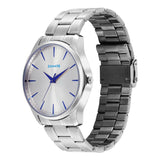 Sonata Ease with Gray Dial Silver Watch for Men - 77163SM06W