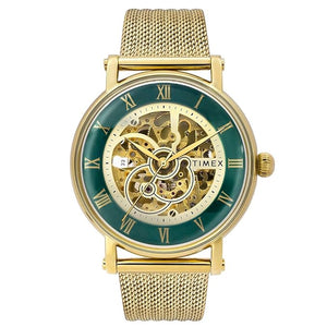 Timex Green Dial Stainless Steel bracelet Men's Watch - TWEG16721 - KRISHNA WATCH COMPANY