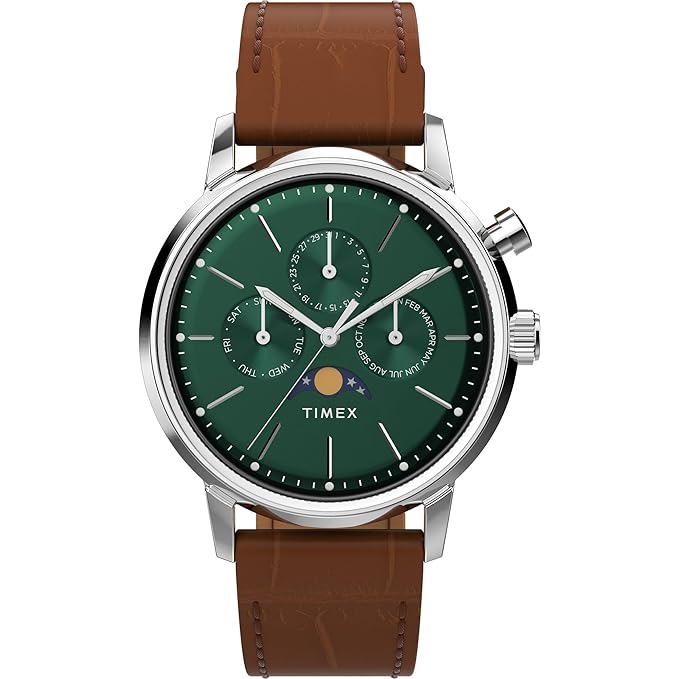 Timex Marlin Green Round Dial Analog Men Watch - TWEG26800 - KRISHNA WATCH COMPANY