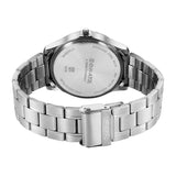 Sonata Ease with Beige Dial Silver Metal Strap Watch for Men - 77163SM07W