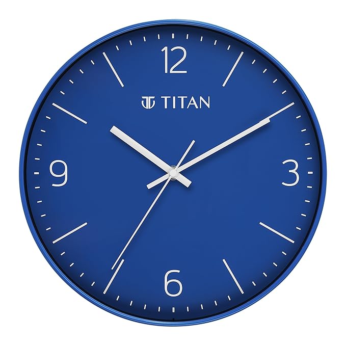 Titan Essence Classic Analog Wall Clock - Blue - W0094PA03 - KRISHNA WATCH COMPANY