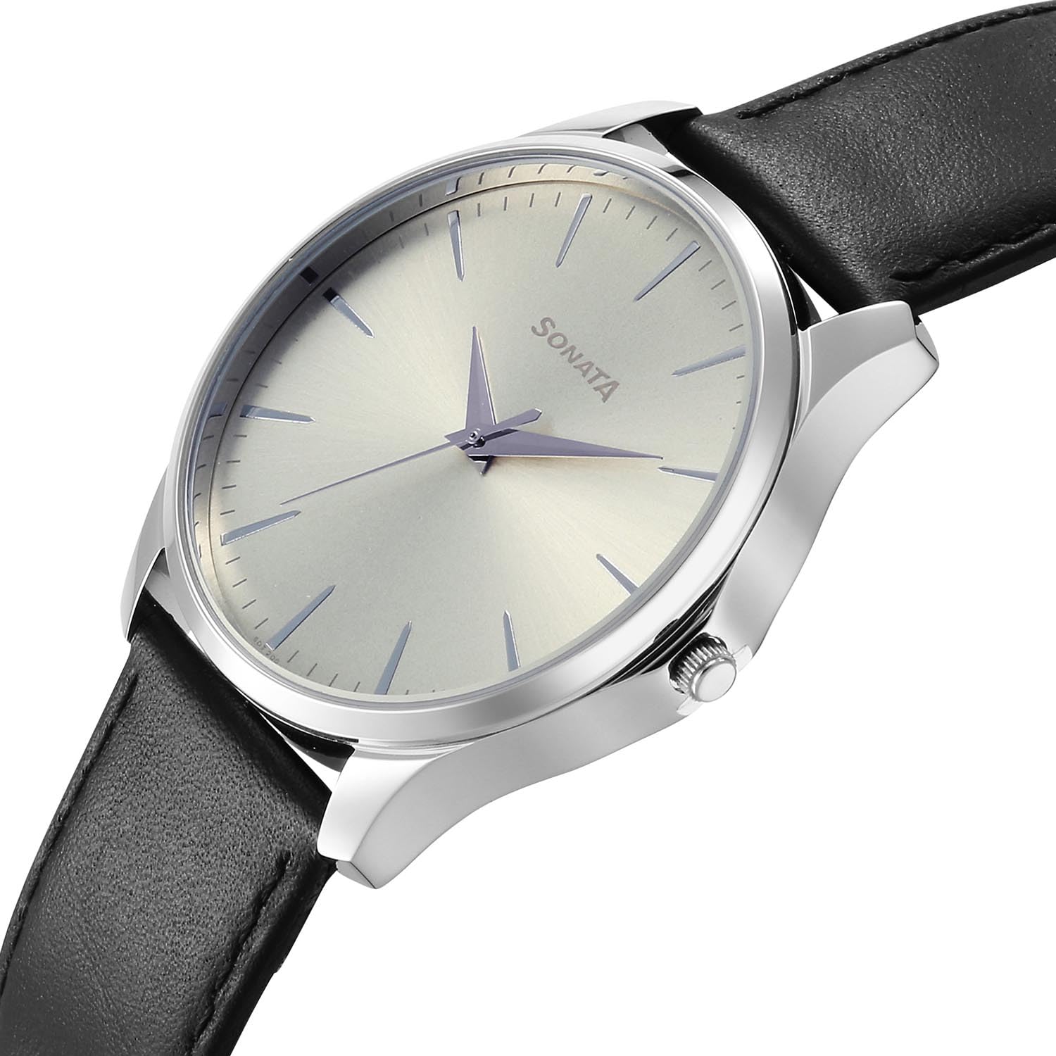 Sonata Ease with Gray Dial Watch for Men - 77163SL06W