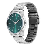 Sonata Ease with Green Dial Watch for Men - 77163SM10W