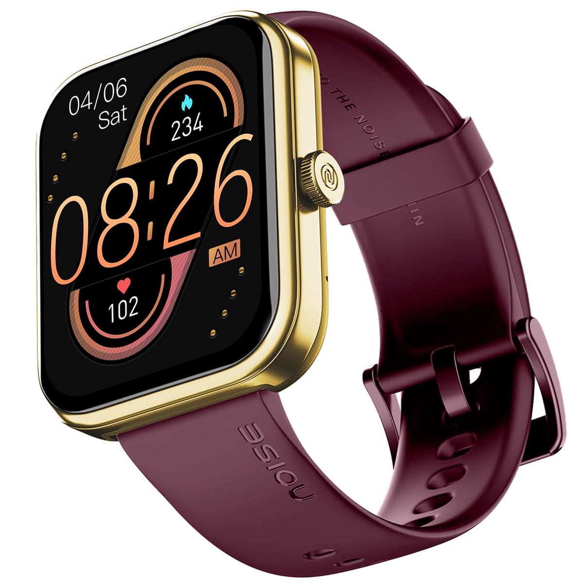 Noise ColorFit Pulse 3 with 1.96" Biggest Display Bluetooth Calling Smart Watch, Premium Build, Auto Sport Detection & 170+ Watch Faces Smartwatch for Men & Women (Deep Wine)